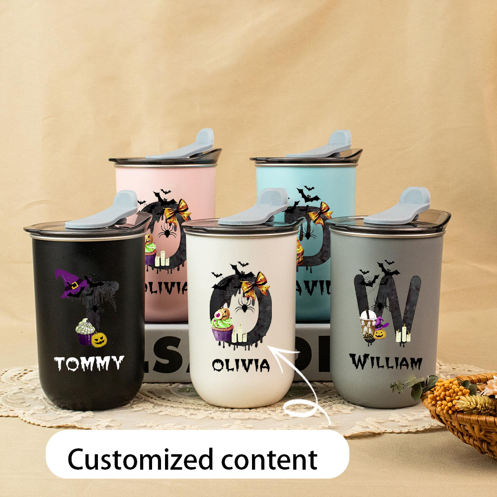 Coffee Equipment Names - 맞춤형 할로윈 모노그램 이름 스테인리스 스틸