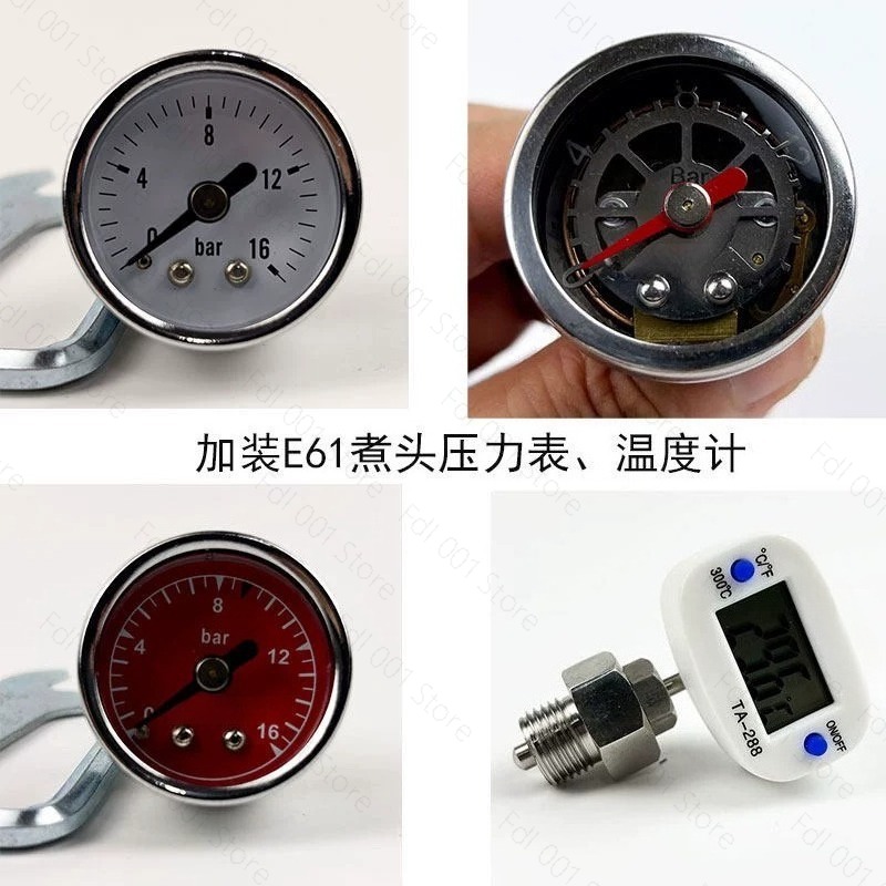 Pressure Gauge Espresso - E61 에스프레소 머신 업그레이드 키트(압력 게이지